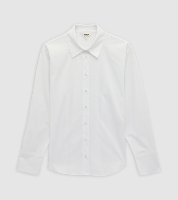 Solid Long Sleeves Oversized Shirt