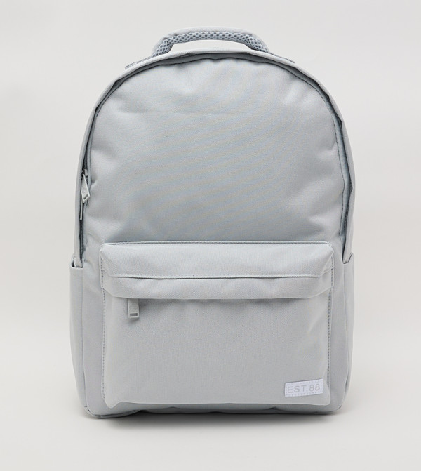 Label Detail Front Pocket Backpack