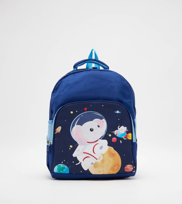 حقيبة ظهر مدرسية بطبعة وسحاب