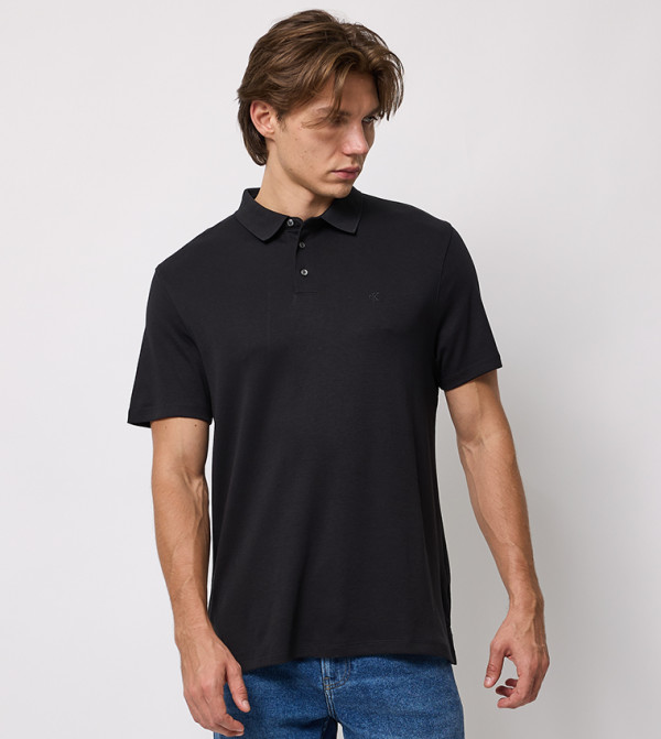 Logo Detail Short Sleeves Polo T-Shirt