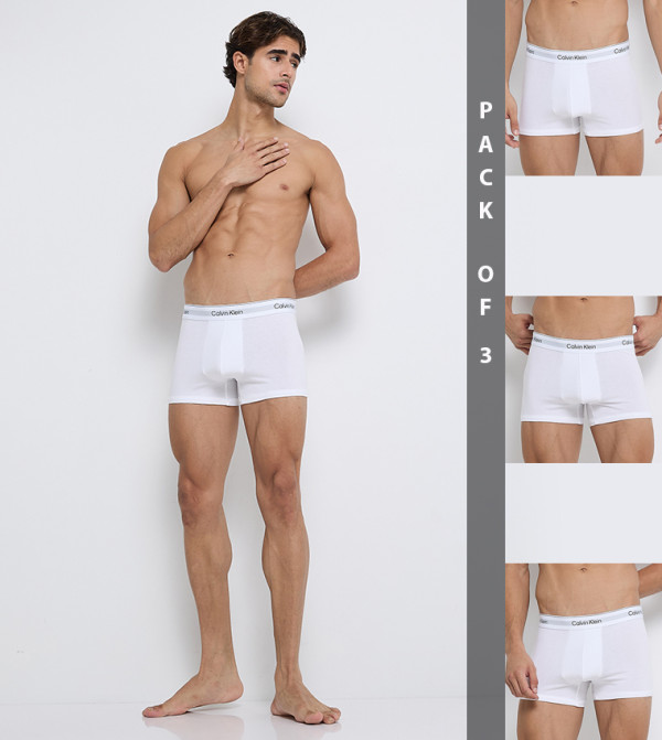 Pack of 3 Logo Waistband Trunks