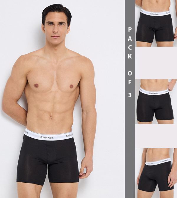 Pack of 3 Logo Waistband Boxer Briefs