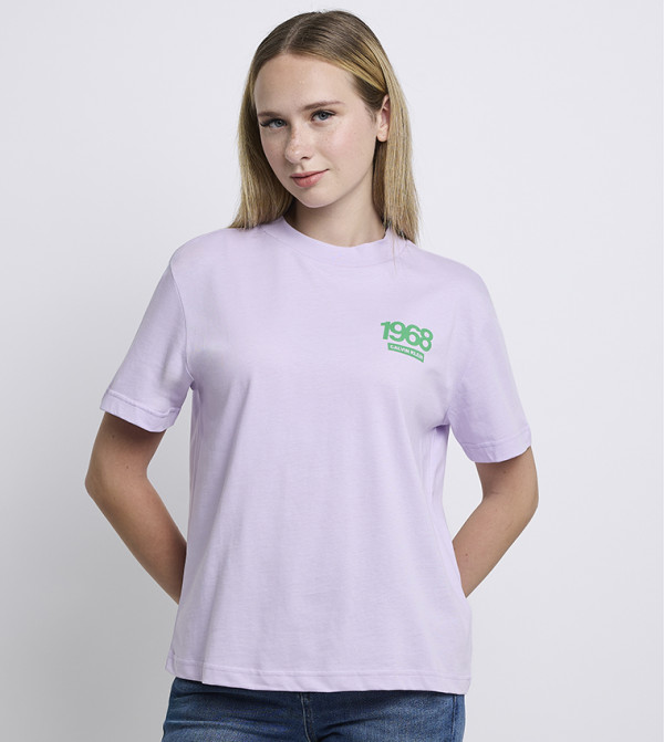 Logo Printed Crew Neck T-Shirt