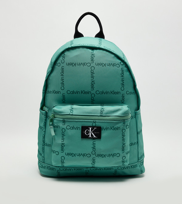 CITY GRID Logo Printed Backpack