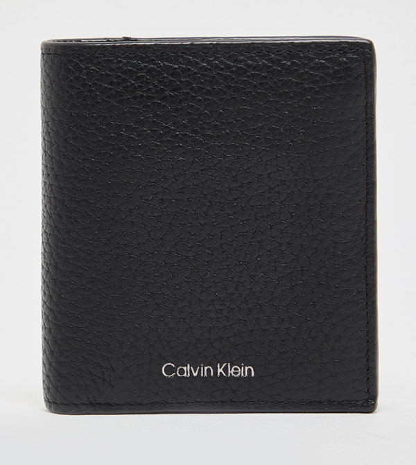 Textured Leather Bi-Fold Wallet