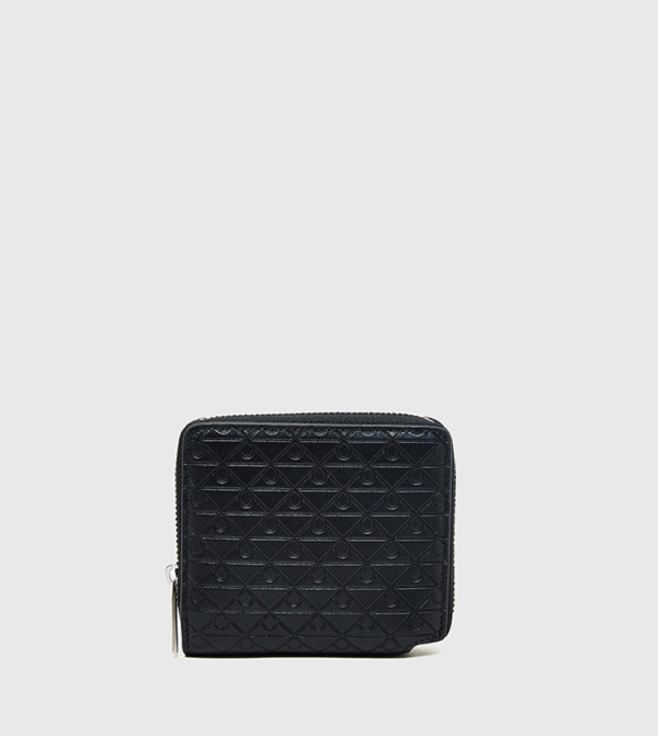 Logo Embossed Zip-Around Wallet