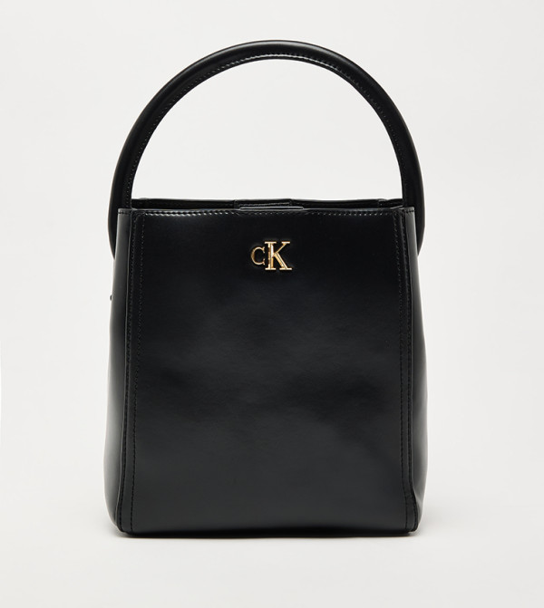 Monogram Detail Top Handle Bag