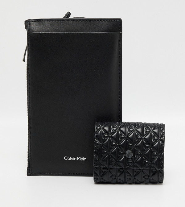 Logo Detail Phone Crossbody Bag with Airpod Pouch