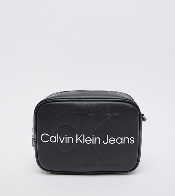 Logo Detail Zip-Closure Camera Bag