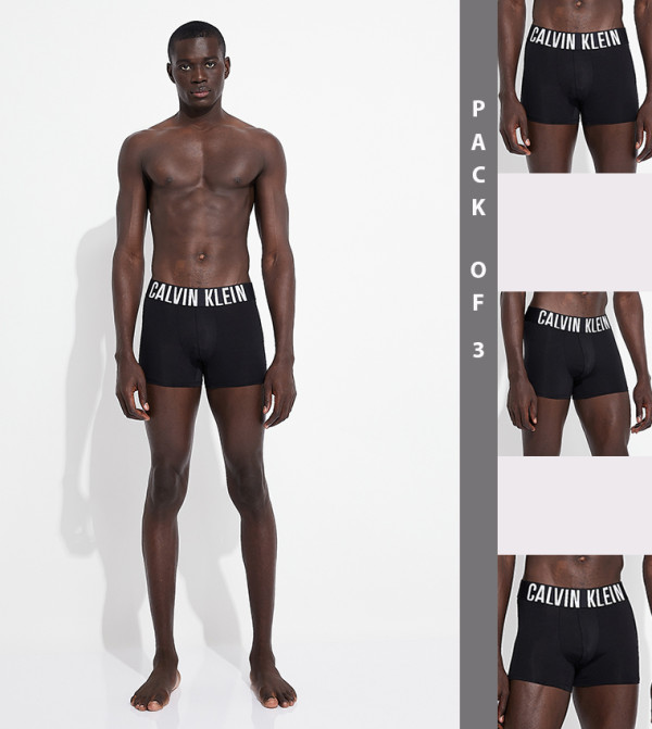 Pack of 3 Logo Waistband Trunks