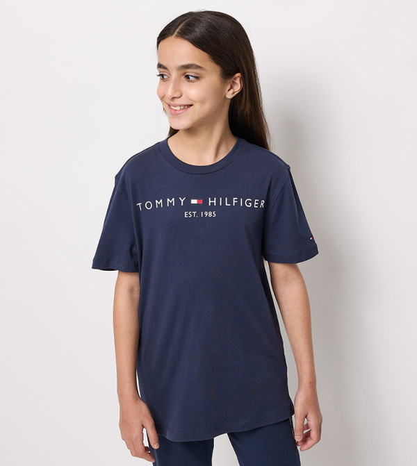 Logo Printed Crew Neck T-Shirt