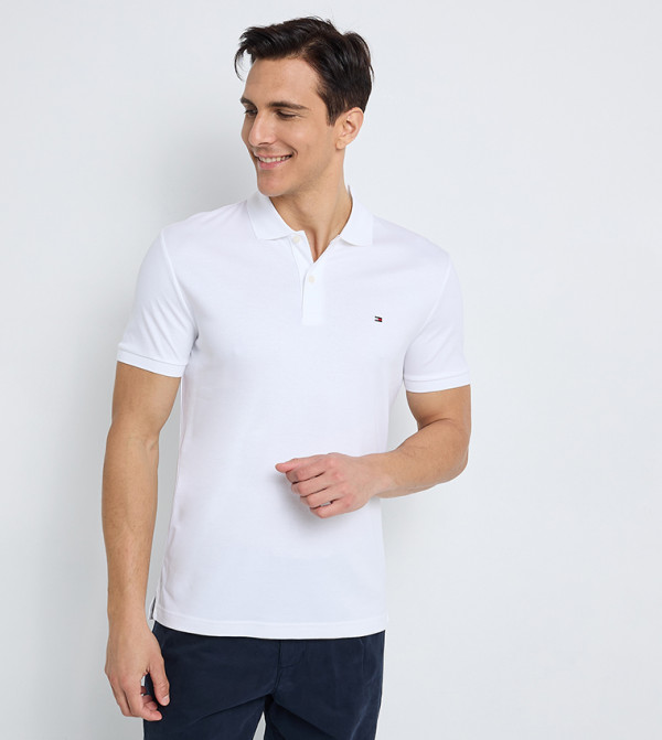 Logo Detail Short Sleeves Polo T-Shirt