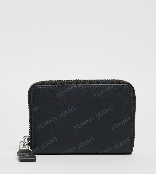 Logo Printed Zip Around Wallet