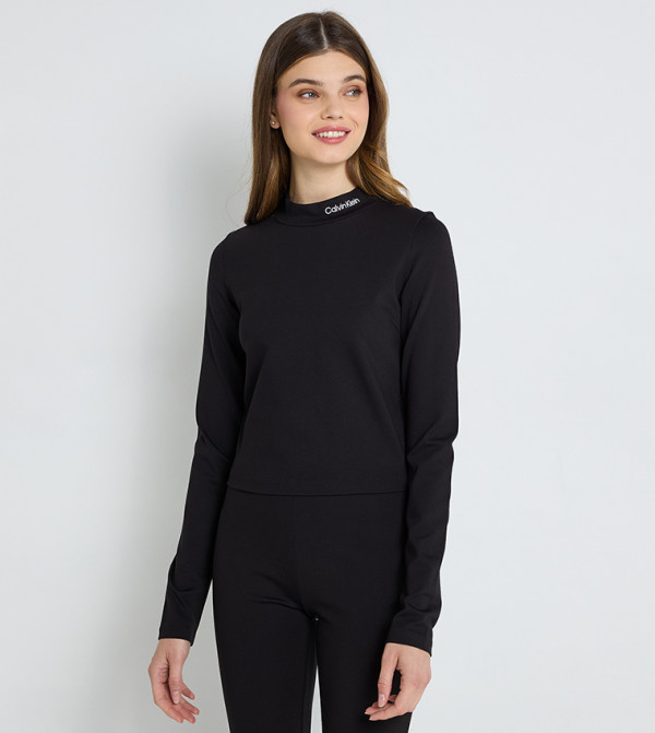 MILANO Logo Embroidered Cropped Top