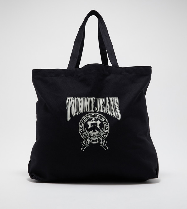Logo Printed Canvas Tote Bag