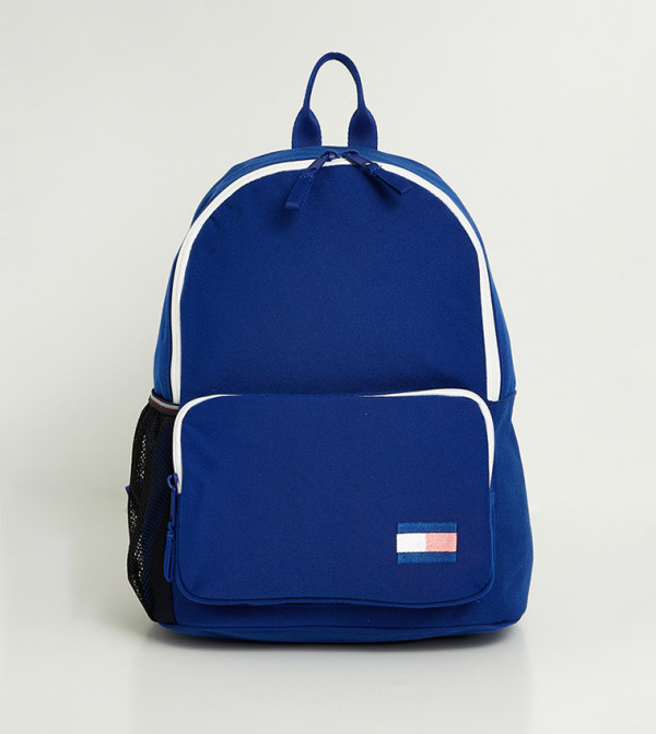Logo Detail Zip Backpack