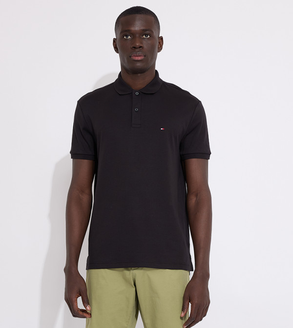 Flag Embroidered Short Sleeves Polo T-Shirt