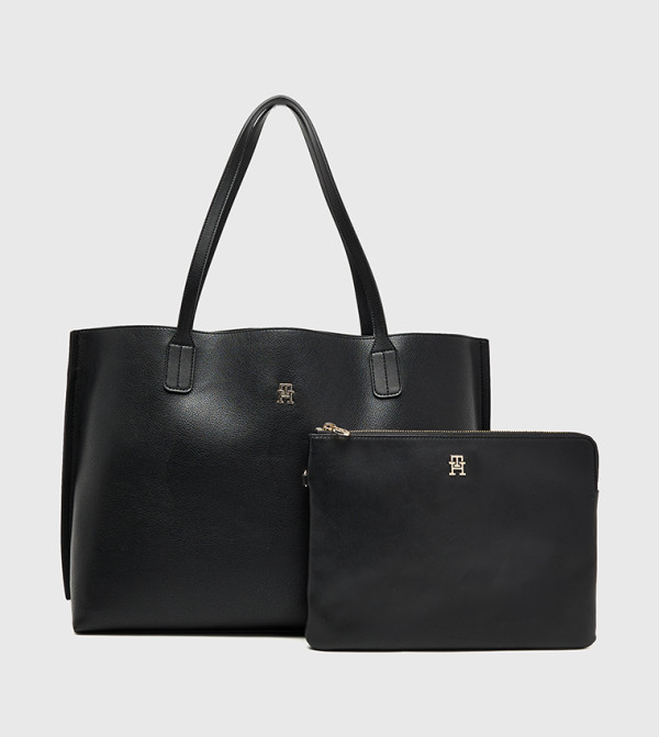 DISTINCT Textured Tote Bag with Pouch