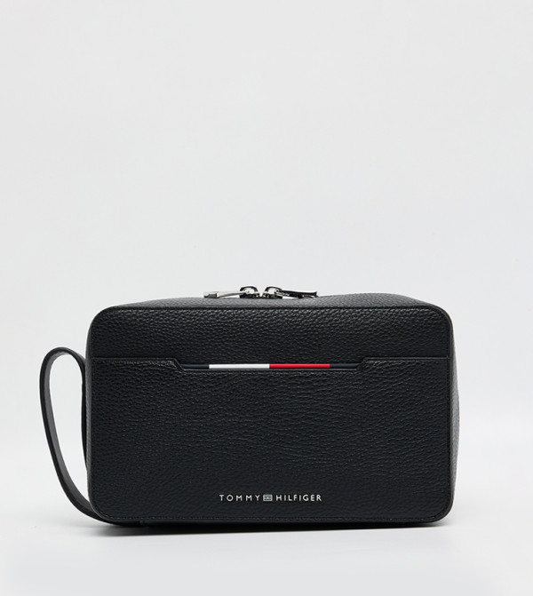 Logo Detail Central Toiletry Bag