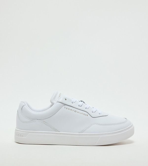 Logo Detail Lace-Up Platform Sneakers