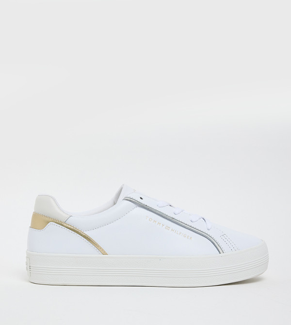 Logo Printed Lace Up Sneakers