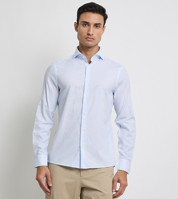 Striped Long Sleeves Oxford Shirt