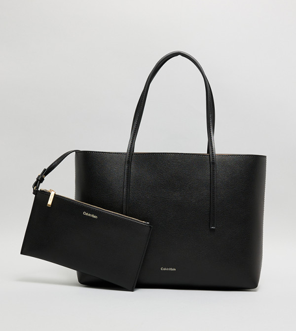 Logo Detail Tote Bag with Coin Pouch