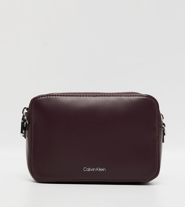 Logo Detail Zippered Camera Bag