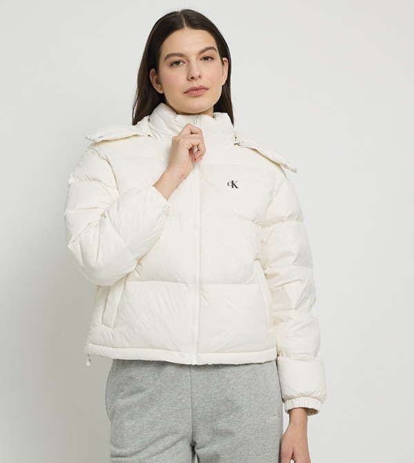 Essential Logo Printed Puffer Jacket