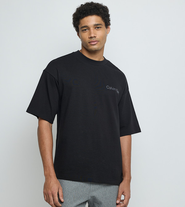 Logo Embroidered Crew Neck T-Shirt