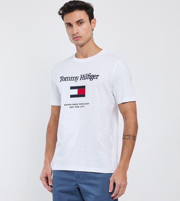 Logo Embroidered Short Sleeves T-Shirt