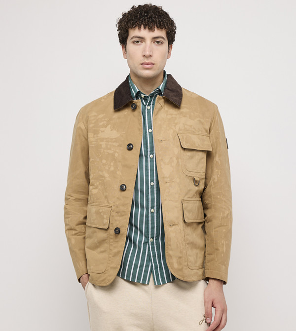 Waxed Barn Buttoned Jacket