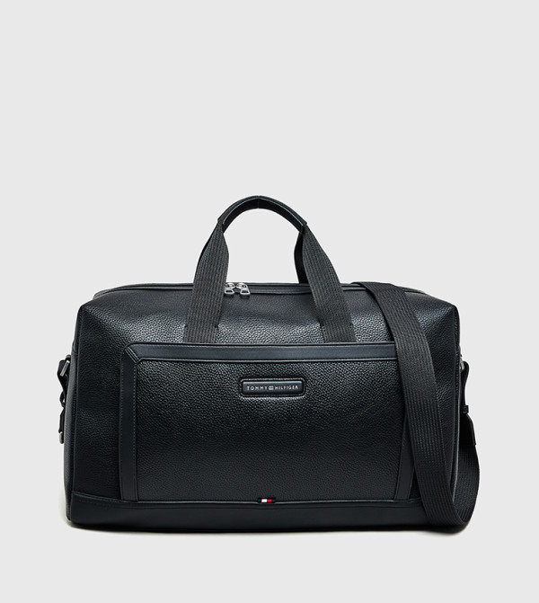 Logo Detail Zippered Duffle Bag