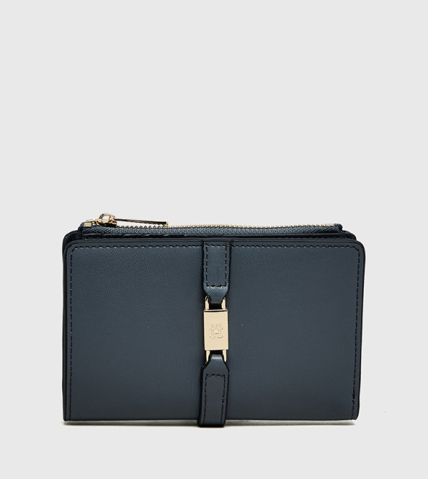 Metal Accent Bi-Fold Wallet