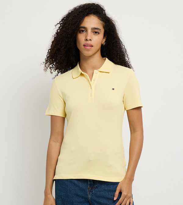 1985 Logo Embroidered Slim Fit Polo T-Shirt