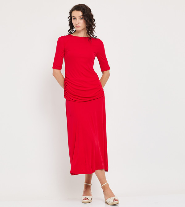 فستان ميدي كم قصير 