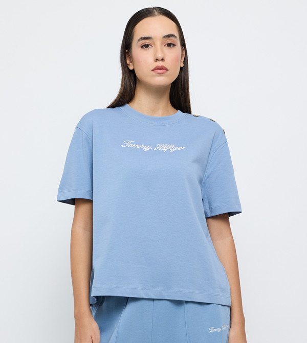 Logo Embroidered Short Sleeves T-Shirt