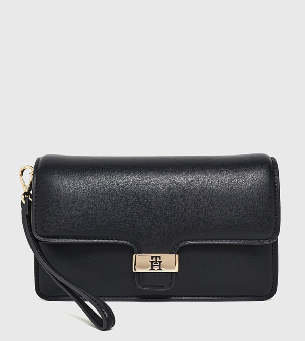 HERITAGE Logo Detail Flap Clutch