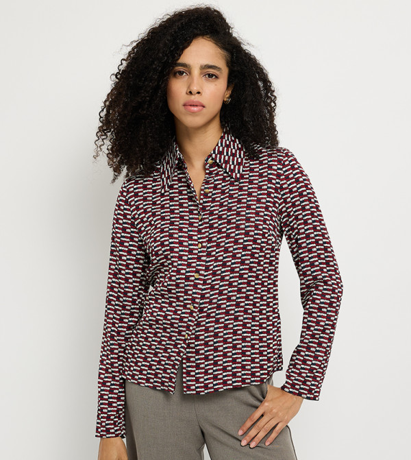 Printed Long Sleeves Twill Shirt