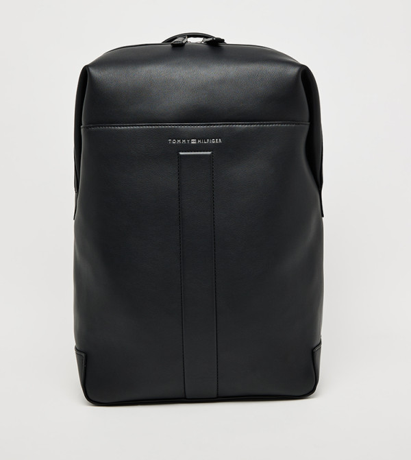 Logo Detail Zippered Backpack