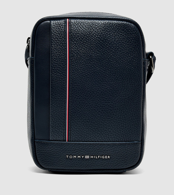 Logo Detail Zippered Reporter Bag
