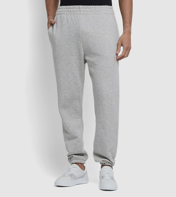 Logo Embroidered Elastic Waist Joggers
