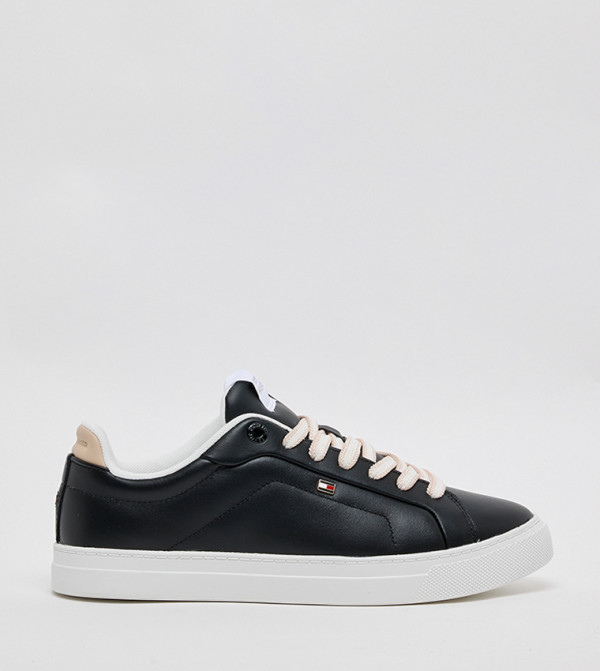 Textured Low-Top Sneakers