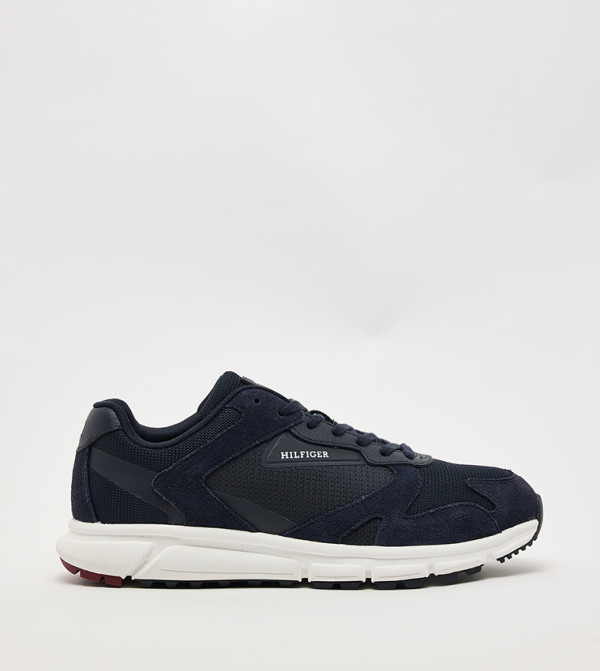 Logo Printed Outdoor Runner Lace-Up Sneakers