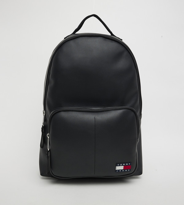 DAILY PU Textured Front Pocket Backpack