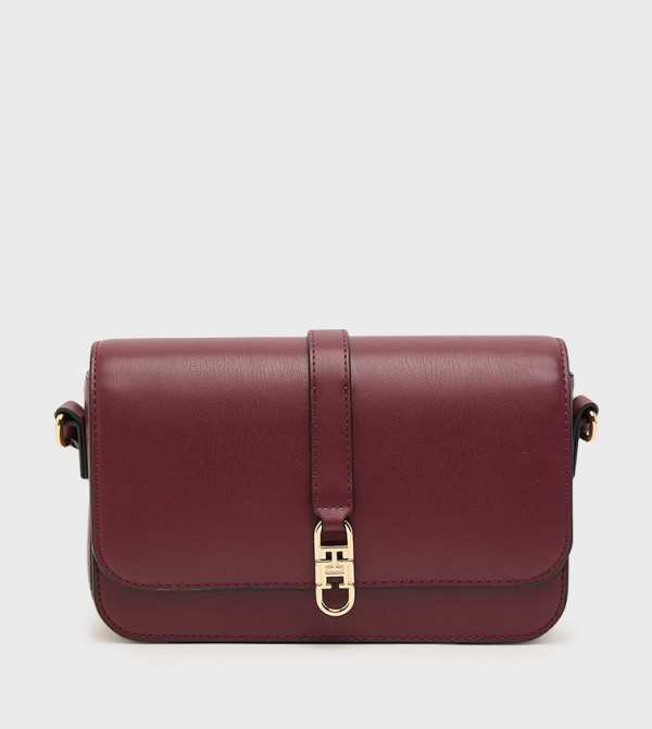 LIBRE Logo Detail Flap Crossbody Bag