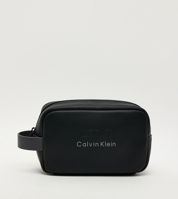 Monogram Embossed Toiletry Pouch