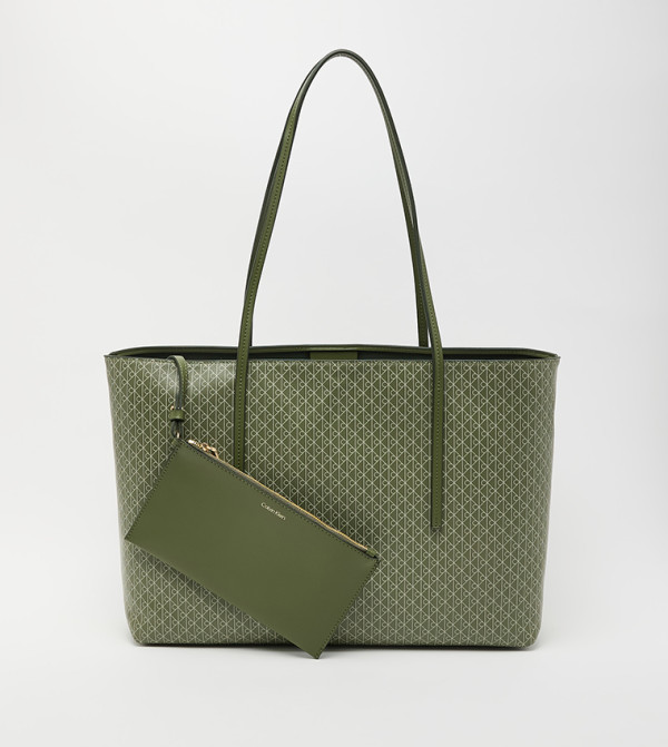 Monogram Patterned Tote Bag