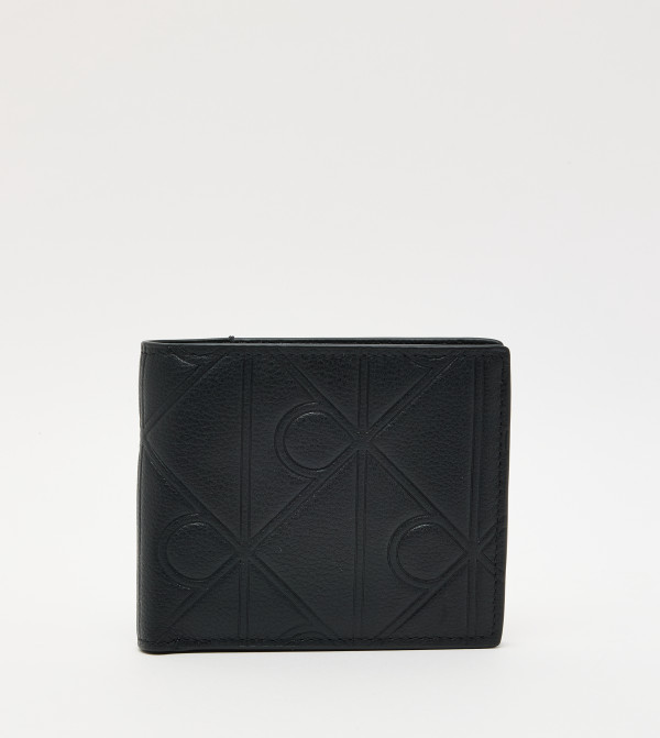 Monogram Debossed Bi-Fold Wallet