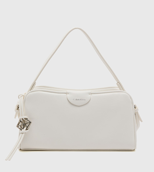 Emblem Trio Zip Closure Shoulder Bag